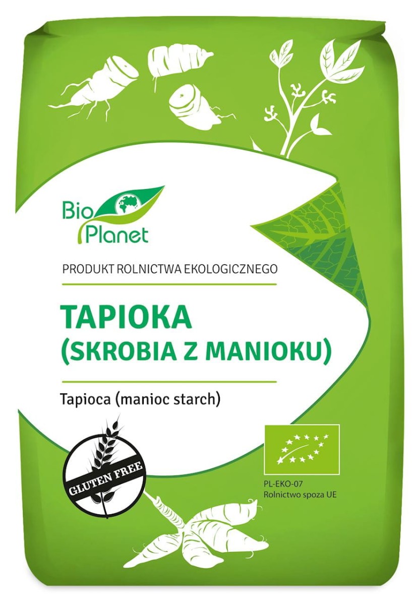 Tapioka Skrobia z Manioku bezglutenowa BIO 800g - Bio Planet
