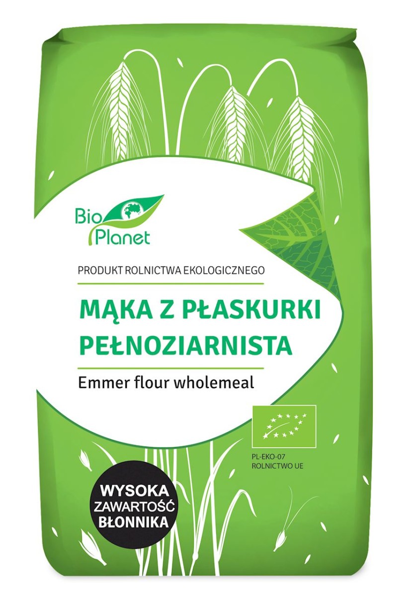 Mąka z Płaskurki Pełnoziarnista BIO 500g - Bio Planet