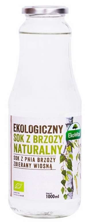 Sok z Brzozy Naturalny BIO 1L - EkoWital
