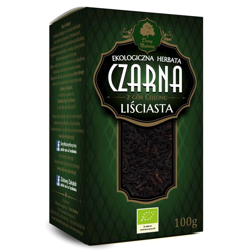 Herbata Czarna Liściasta BIO 100g - Dary Natury