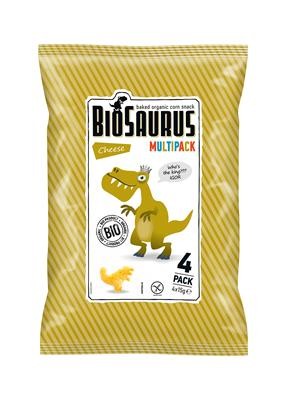Chrupki Kukurydziane o Smaku Serowym bezglutenowe BIO 60g - BioSaurus