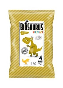 Chrupki Kukurydziane o Smaku Serowym bezglutenowe BIO 60g - BioSaurus