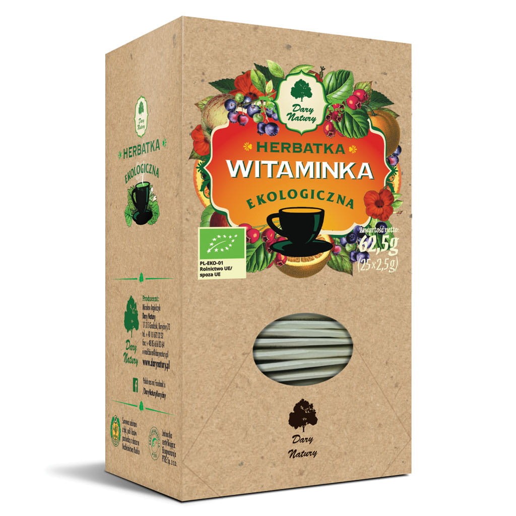 Herbatka Witaminka Ekspresowa BIO 62,5g - Dary Natury