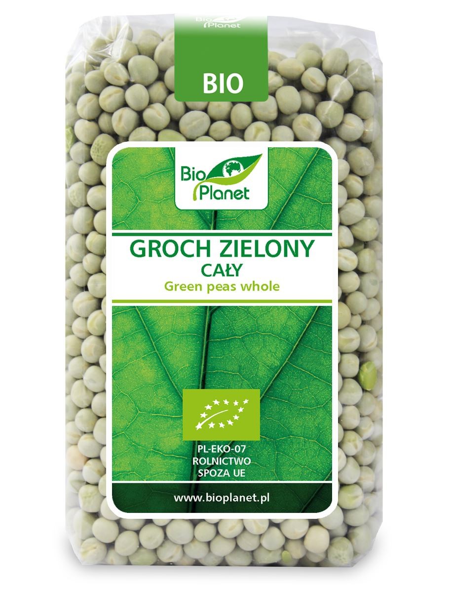 Groch Zielony Cały BIO 500g - Bio Planet