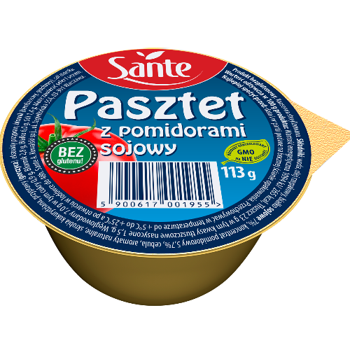 Pasztet Sojowy z Pomidorami bezglutenowy 113g - Sante