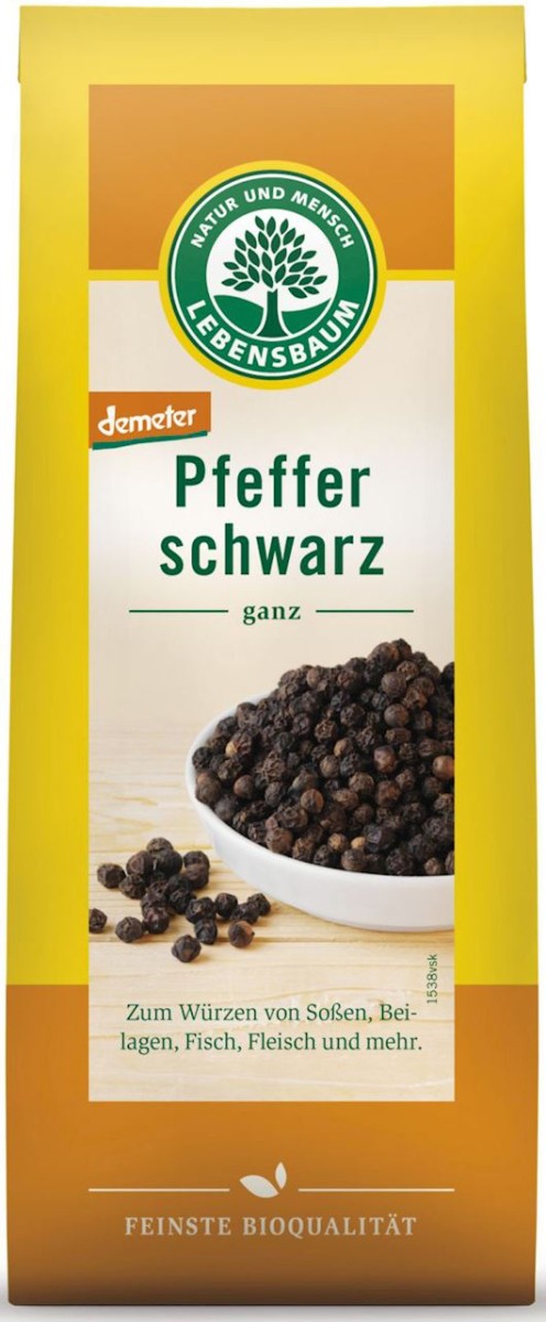 Pieprz Czarny Ziarnisty BIO 50g - Lebensbaum