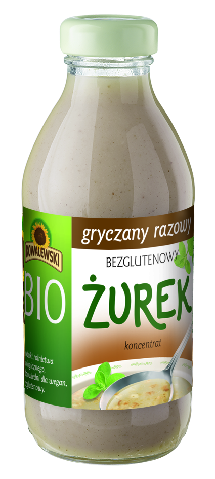Żurek Gryczany Razowy Koncentrat bezglutenowy BIO 320ml - Kowalewski
