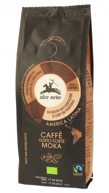 Kawa Mielona Arabica Robusta Strong Fair Trade BIO 250g - Alce Nero