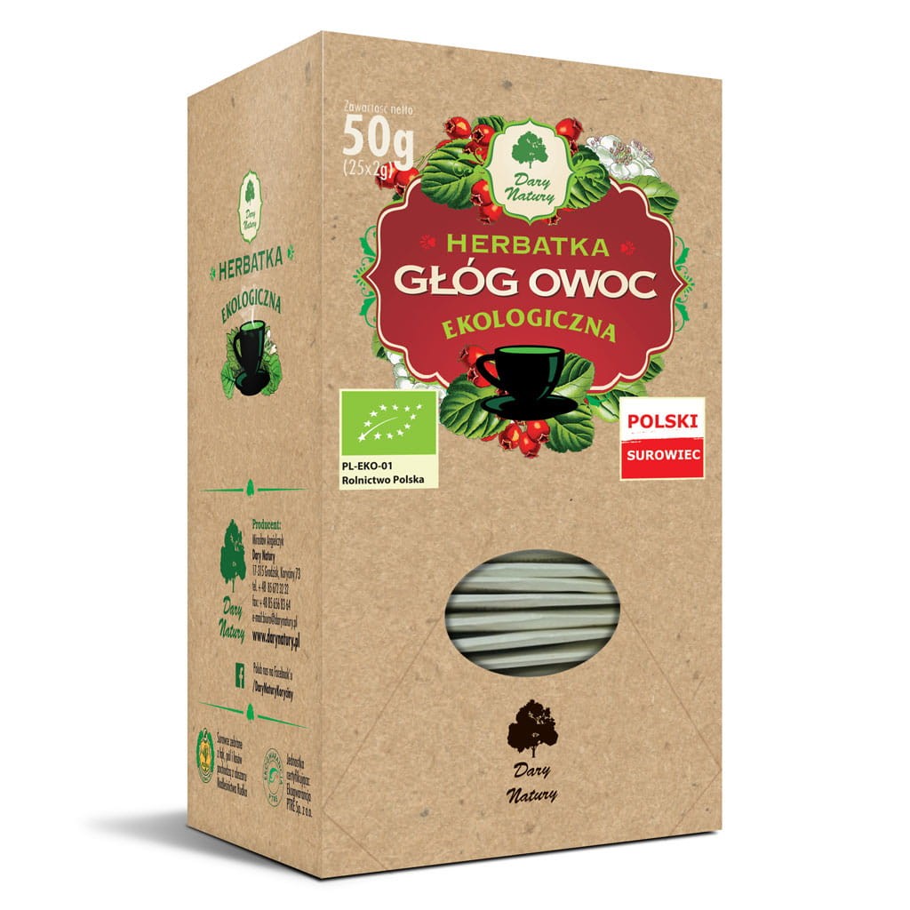 Herbatka Głóg Owoc BIO 50g  - Dary Natury