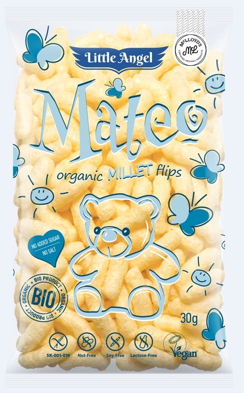 Chrupki Kukurydziano Jaglane od 7 miesiąca bezglutenowe BIO 30g - Mateo
