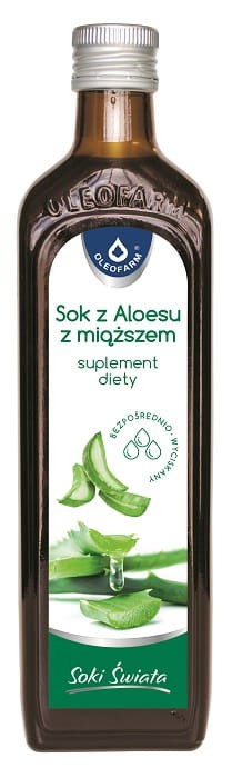 Sok z Aloesu z Miąższem AloeVital 500ml - Oleofarm