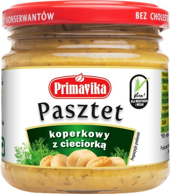 Pasztet Koperkowy z Cieciorką 160g - Primavika