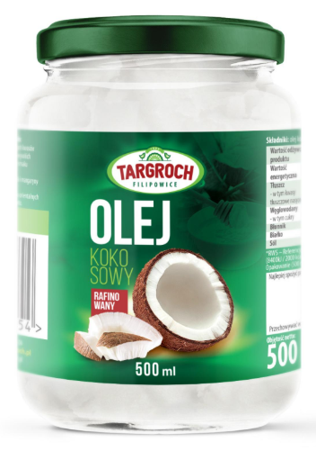 Olej Kokosowy Rafinowany 500ml - Targroch