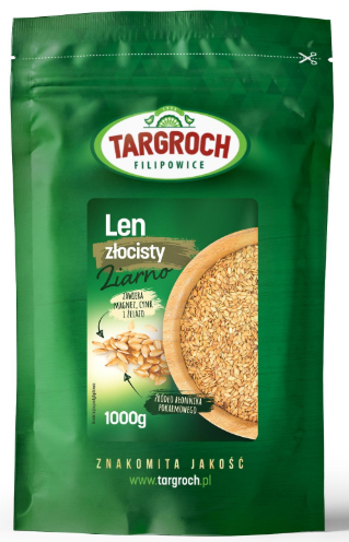 Len Złoty Siemię Lniane Ziarno 1kg - Targroch