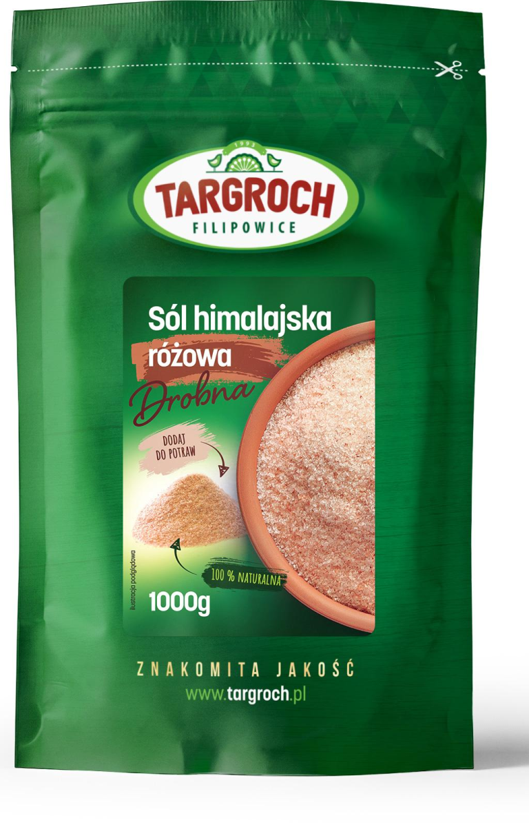 Sól Himalajska Różowa Drobna 1kg - Targroch