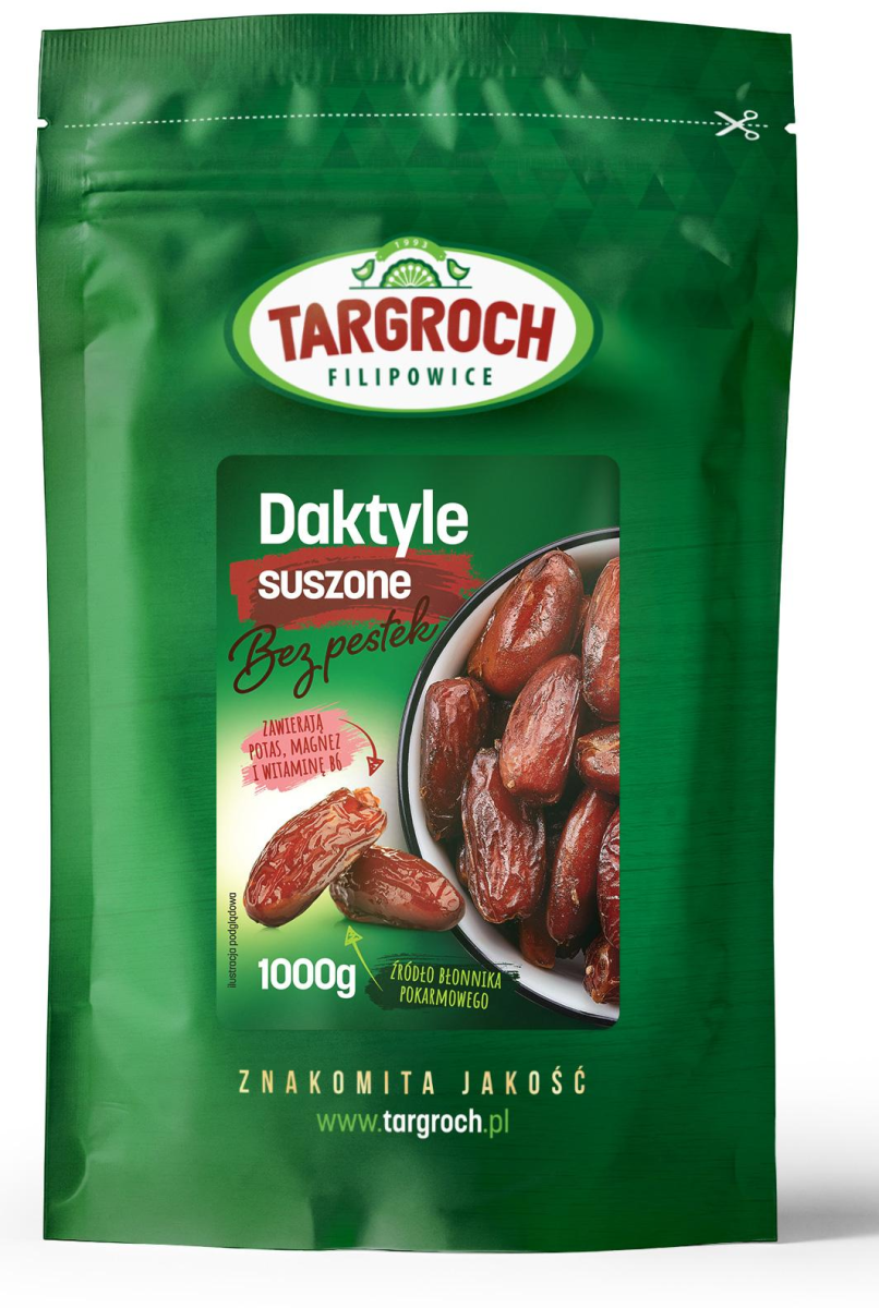 Daktyle Suszone bez pestek 1kg - Targroch