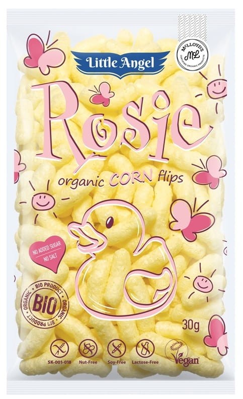 Chrupki Kukurydziane od 7 miesiąca życia bezglutenowe BIO 30g - Rosie