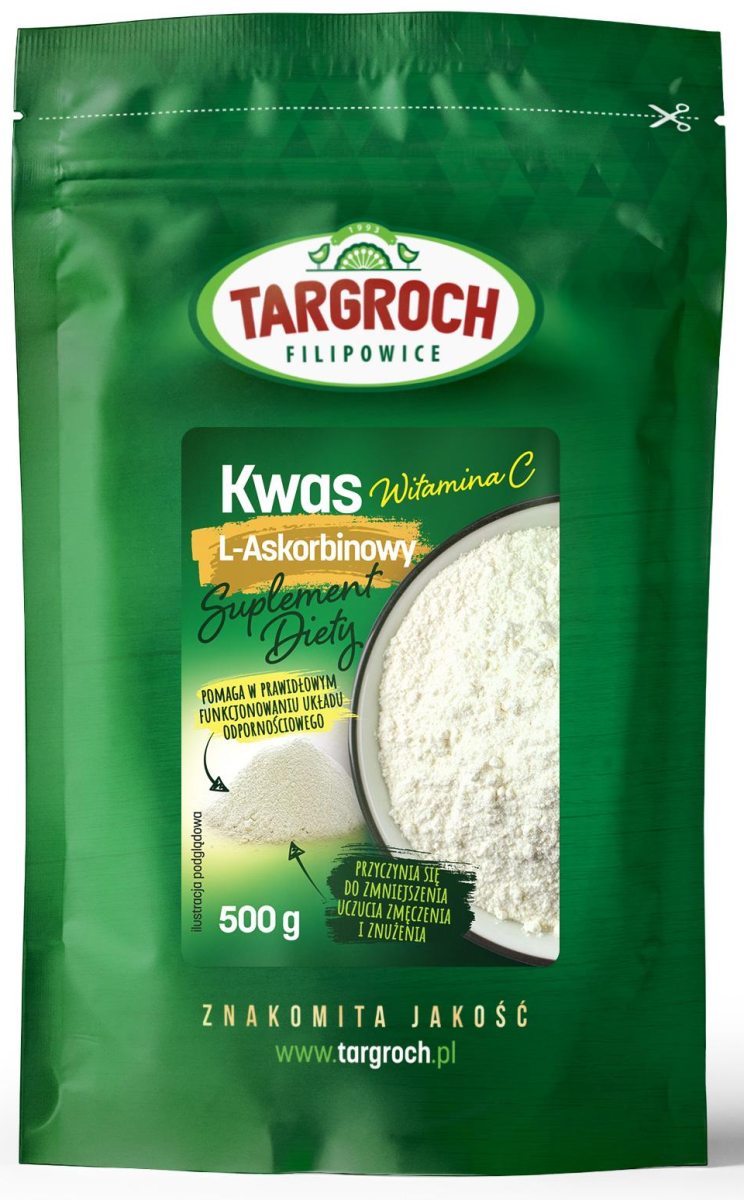 Kwas L-askorbionowy Witamina C 500g - Targroch
