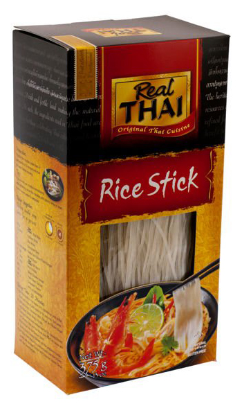 Makaron Ryżowy Wstążka 1mm 375g - Real Thai