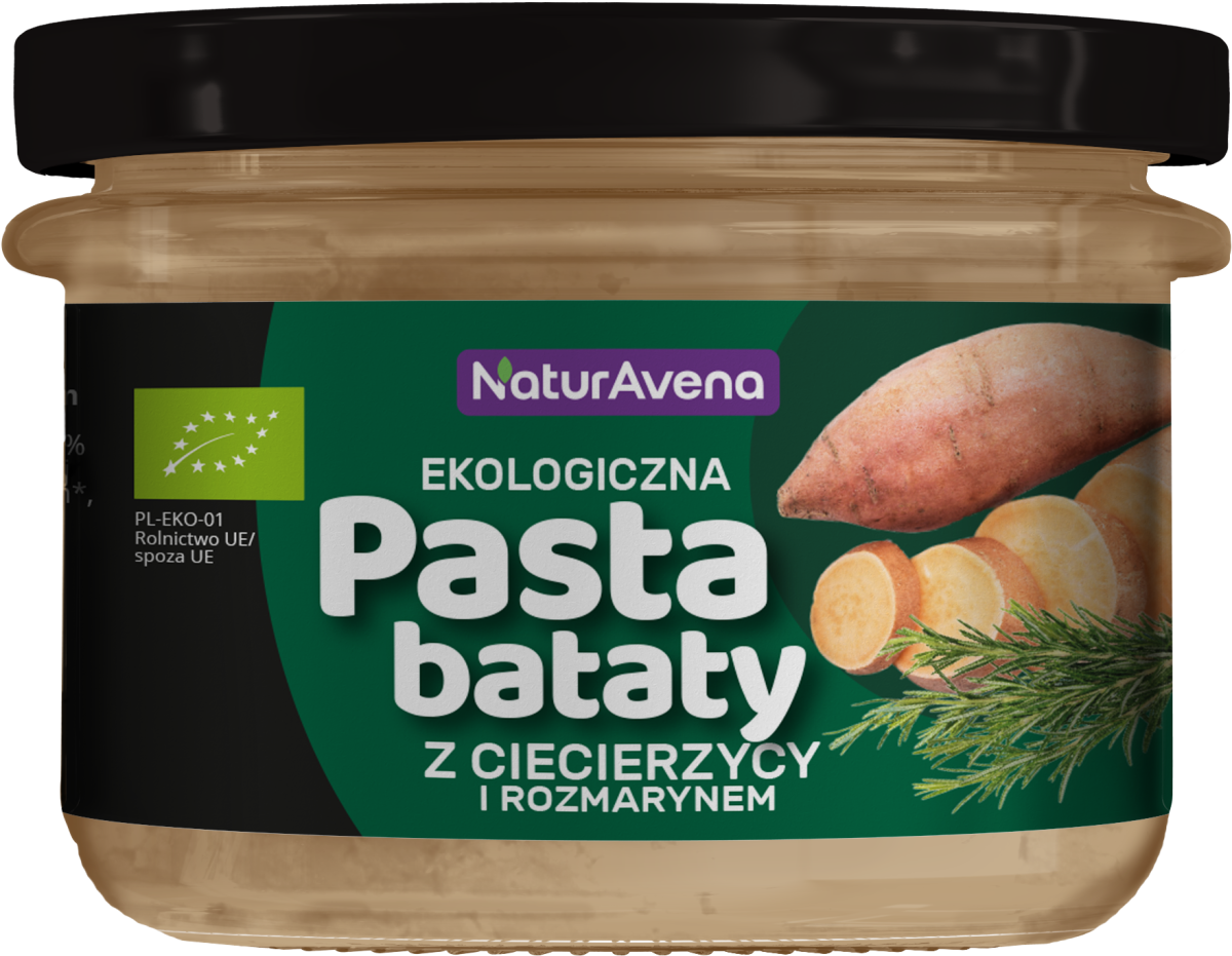 Pasta z Ciecierzycy z Batatów z Rozmarynem BIO 185g - NaturAvena