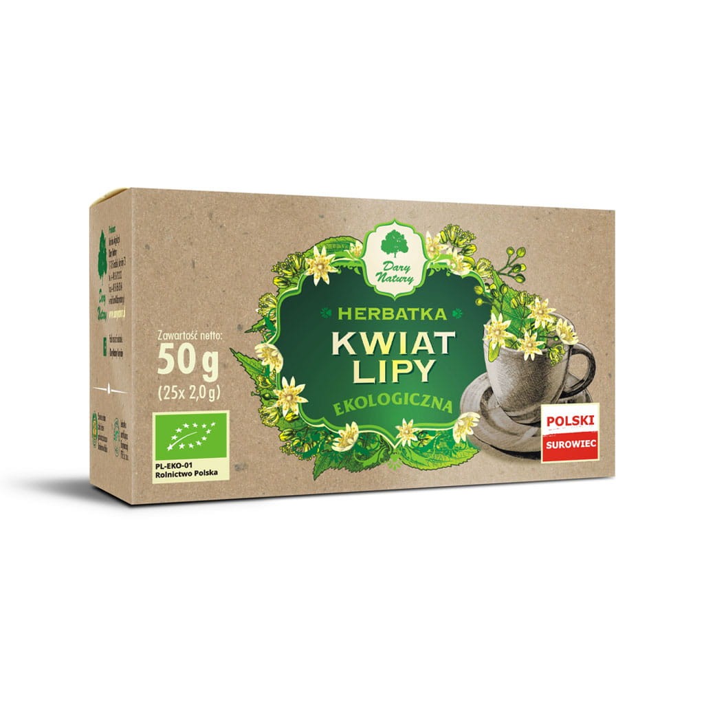 Herbatka z Kwiatu Lipy BIO 50g - Dary Natury