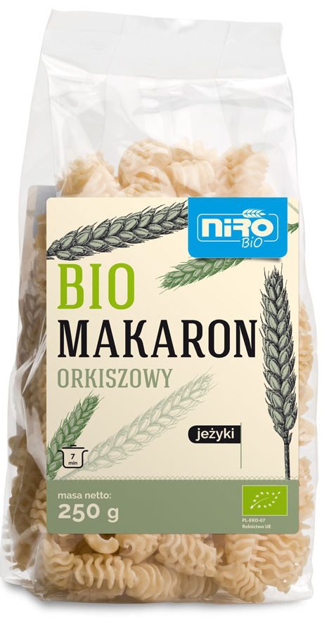 Makaron Orkiszowy Jeżyki BIO 250g - Niro