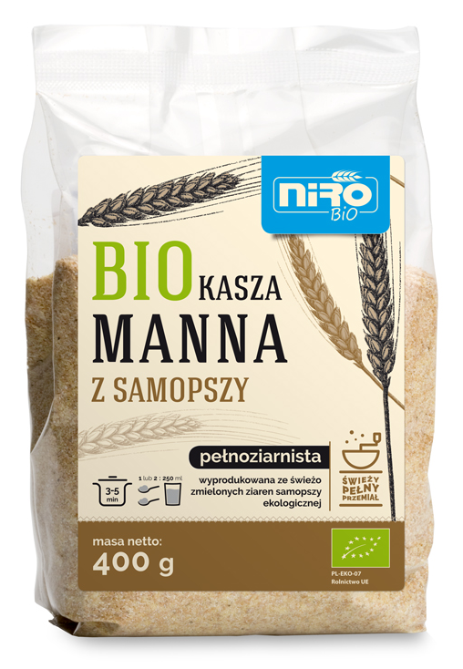 Kasza Manna z Samopszy BIO 400g - Niro