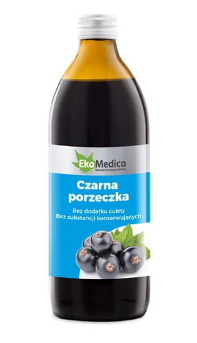 Sok z Czarnej Porzeczki 500ml - EkaMedica