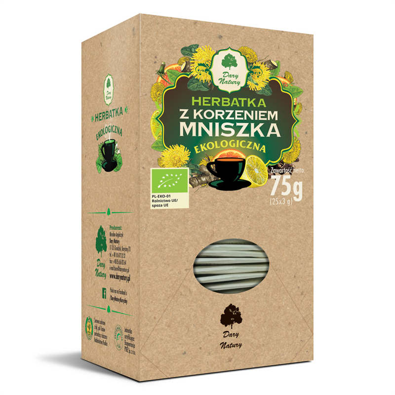 Herbatka z Korzeniem Mniszka BIO 75g - Dary Natury