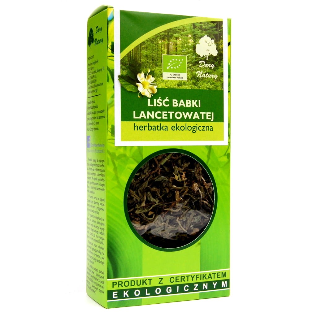 Herbatka Liść Babki Lancetowatej BIO 25g - Dary Natury