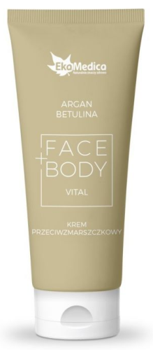 Крем для лица и тела EkaMedica Face+Body против морщин, с арганом и бетулином, для зрелой кожи, 100 мл