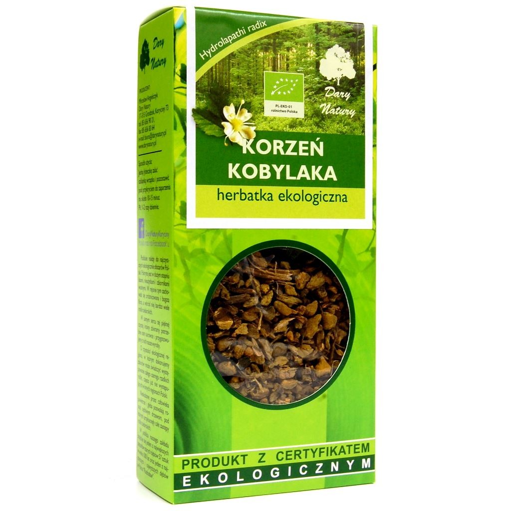 Herbatka z Korzenia Kobylaka BIO 50g - Dary Natury