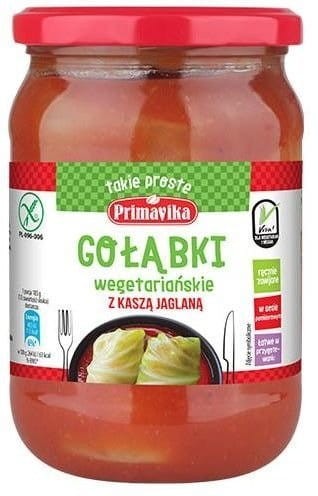 Gołąbki Wegetariańskie z Kaszą Jaglaną bezglutenowe 480g - Primavika