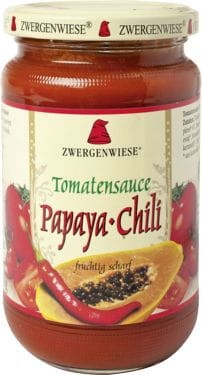 Sos Pomidorowy Papaya Chili Pikantny BIO 350g - Zwergenwiese