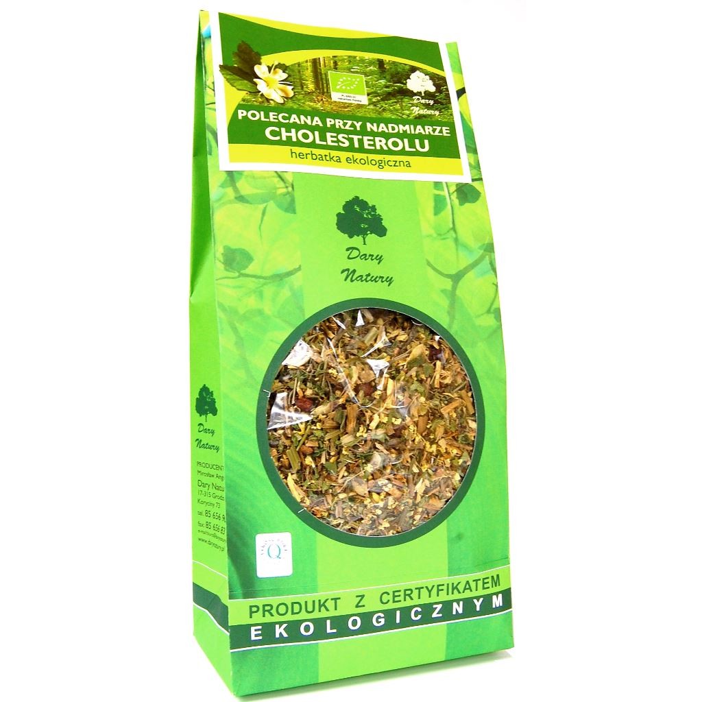Herbatka Polecana przy Nadmiarze Cholesterolu BIO 200g - Dary Natury
