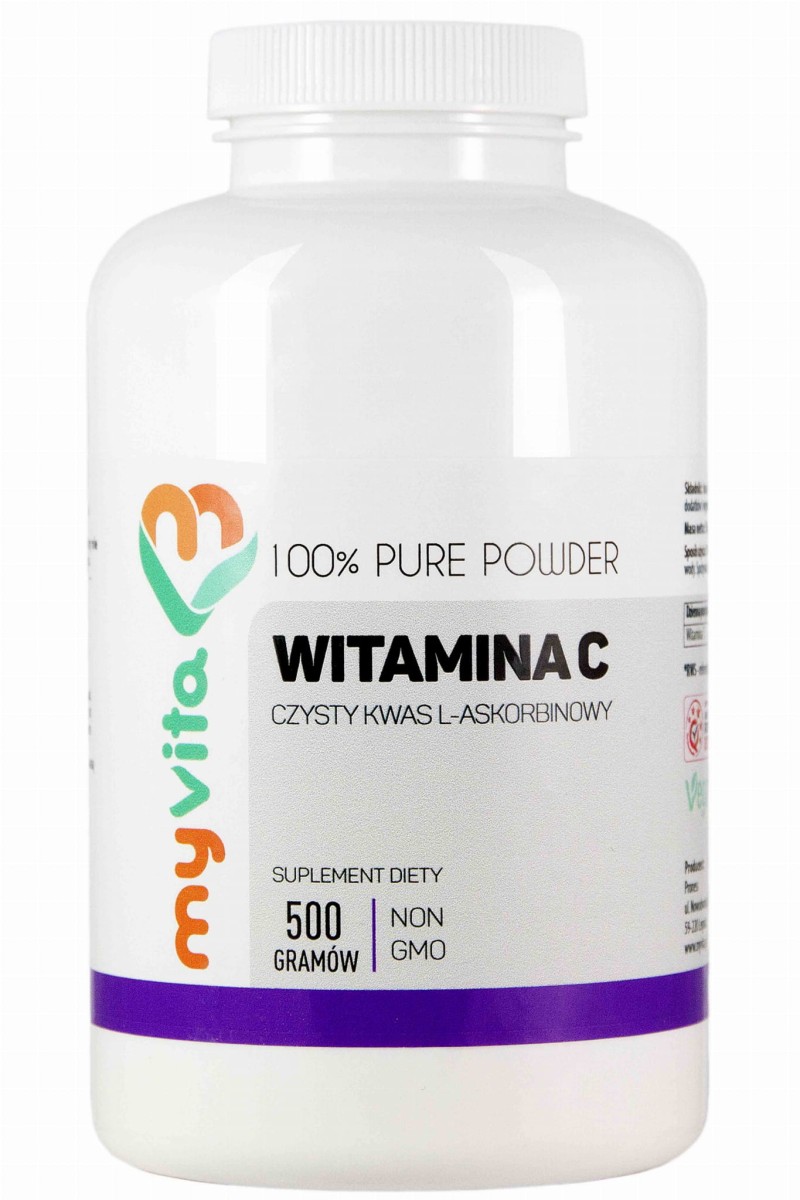 Witamina C Kwas L-askorbinowy proszek 500g - MyVita