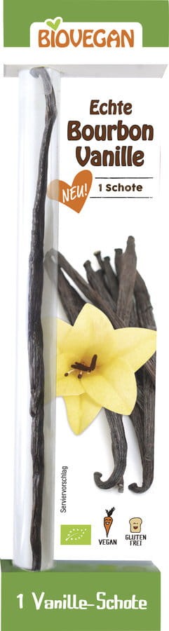 Laska Wanilii Bourbon Bezglutenowa BIO 1 sztuka - Bio Vegan