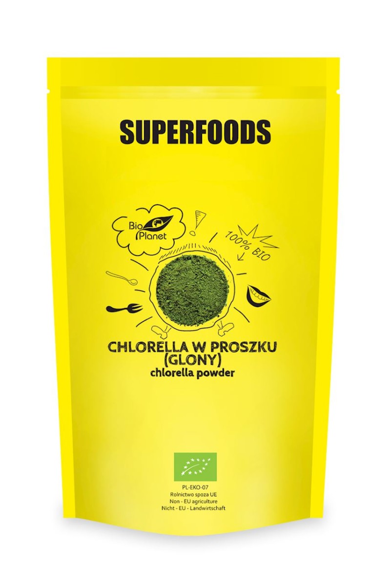 Chlorella w Proszku Glony BIO 600g - Bio Planet