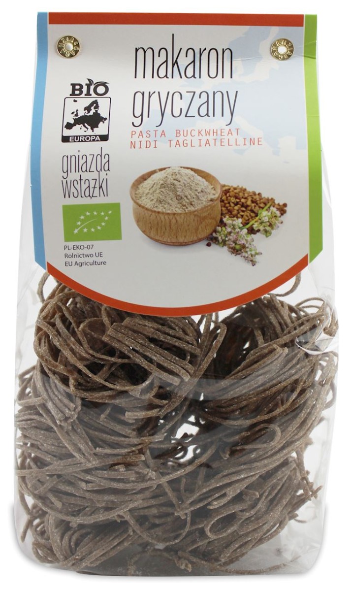 Makaron Gryczany Gniazda Wstążki BIO 250g - Bio Europa