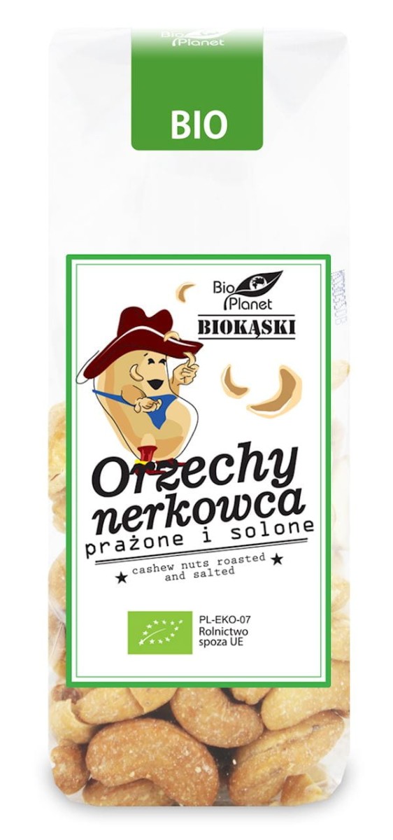Orzechy Nerkowca Prażone i Solone BIO 100g - Bio Planet