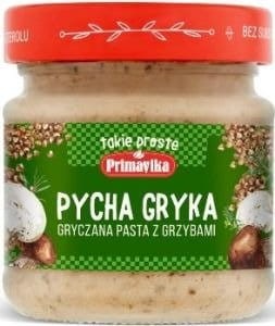 Pycha Gryka Gryczana Pasta z Grzybami bezglutenowa 160g - Primavika