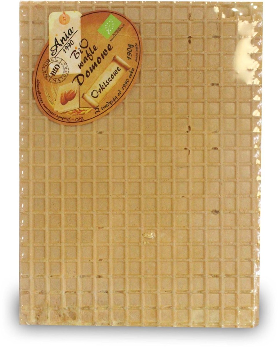 Wafle Domowe Orkiszowe bez dodatku cukru BIO 190g - Ania