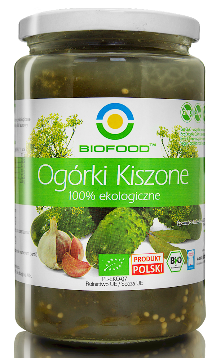 Ogórki Kiszone BIO 700g - Bio Food