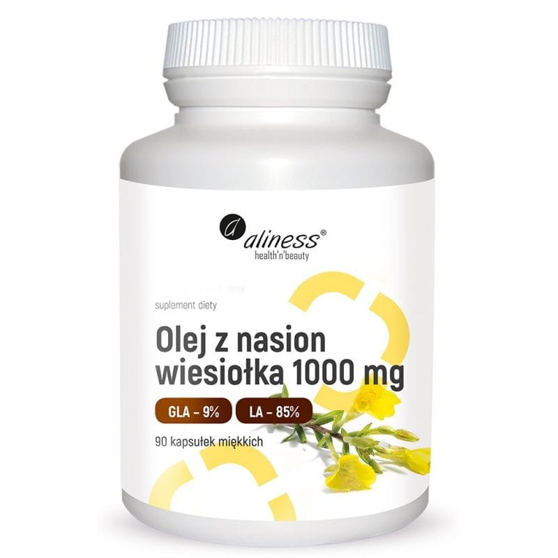 Olej z Nasion Wiesiołka 1000mg 90 Kapsułek - Aliness