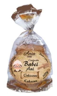 Ciasteczka Orkiszowe Kakaowe 100g - Ania