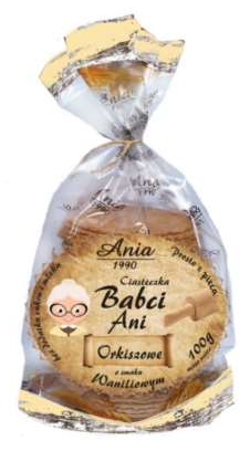 Ciasteczka Orkiszowe Waniliowe 100g - Ania