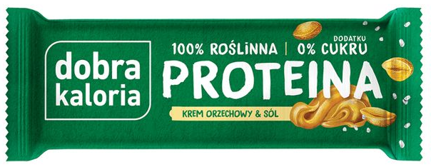Baton Proteina Krem Orzechowy Sól 45g - Dobra Kaloria