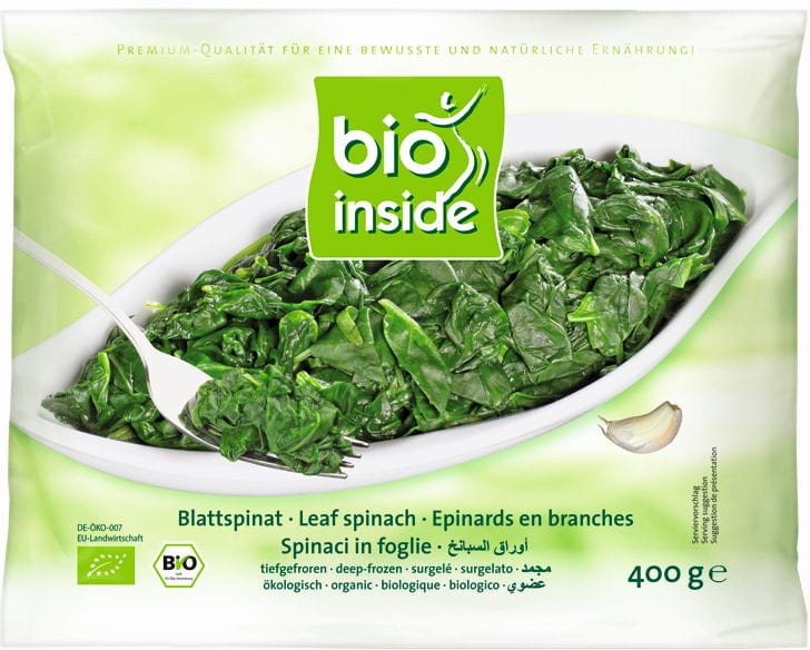 Szpinak Mrożony BIO 400g - Bio Inside