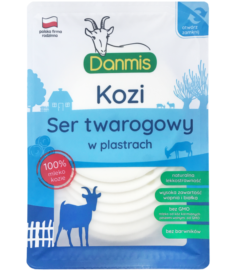 Ser Kozi Twarogowy Plastry 100g - Danmis