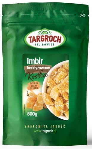 Imbir Kandyzowany Kostka 500g - Targroch